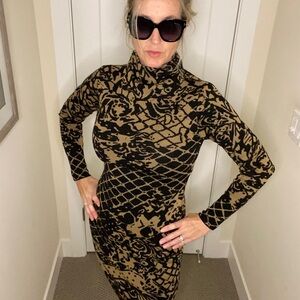 Venus high neck sweater dress